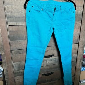 Delia’s Britt Bright Blue Skinny Jeans, Size 5/6R